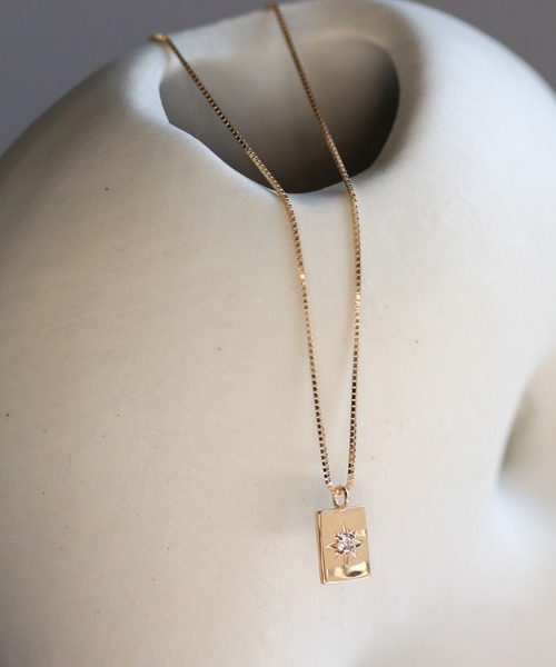 cui-cui（キュイキュイ） ネックレス ダイヤモンド 0.025ct スクエア