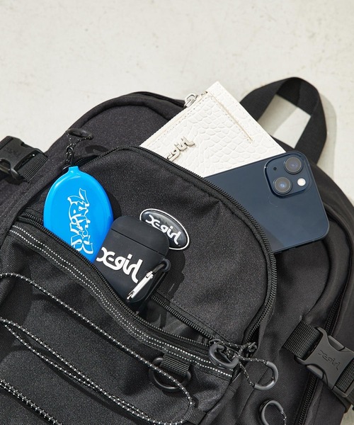 X-girl BUNGEE CORD BACKPACK バックパック OVAL LOGO BUNGEE CORD BACKPACK（バックパック/リュック）｜X