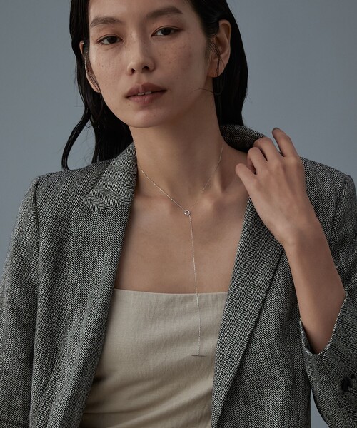 ネックレス 「ツイニング」 K10WG ネックレス マンテル レディースの画像