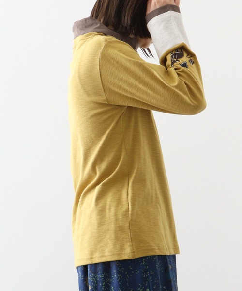 tシャツ EMAGO 袖切替えタートル レディース Emago tシャツ EMAGO 袖切替えタートル レディース : ZOZOTOWN