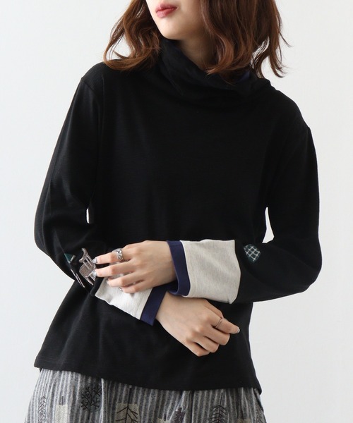 tシャツ EMAGO 袖切替えタートル レディース Emago tシャツ EMAGO 袖切替えタートル レディース : ZOZOTOWN