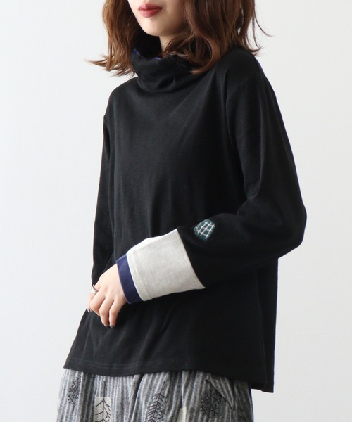 tシャツ EMAGO 袖切替えタートル レディース Emago tシャツ EMAGO 袖切替えタートル レディース : ZOZOTOWN