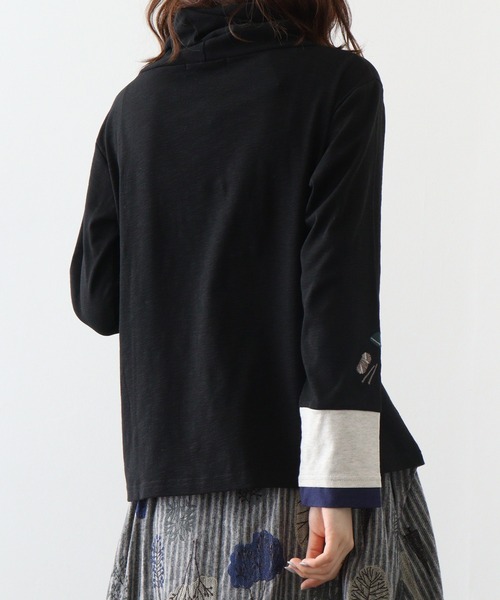 tシャツ EMAGO 袖切替えタートル レディース Emago tシャツ EMAGO 袖切替えタートル レディース : ZOZOTOWN