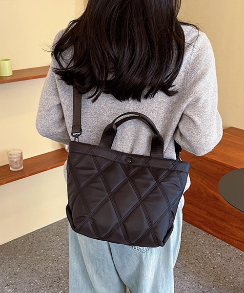 Mignonjour トートバッグ ミニ Mignonjour/キルトミニトートバッグ