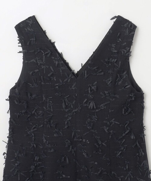 24SS♡グレースクラス グレースコンチネンタル リボンヤーンジレドレス 38 リボンヤーンジレドレス / GRACE CONTINENTAL | GRACE CONTINENTAL