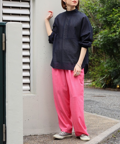 新品未使用 フランスからお取寄せ ピンクフローラルイージーパンツ NOMBRE IMPAIR パンツ TRトロ イージーパンツ レディース