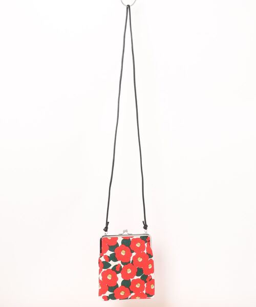 【最終値下げ】麻 紅型 ショルダーバッグ fujisaki カヤ ショルダーバッグ バッグ 「カヤ」帆布堂 花衣がま口ショルダー