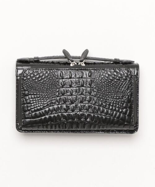 黒クロコ パ ーティ/クラッチ バッグ クラッチバッグ クロコ型押しセカンドバッグ メンズ : ZOZOTOWN