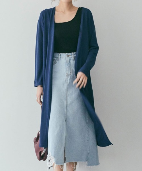 LUTZ ロングカーディガン miniministore｜ロングカーディガン レディース 薄手 | Rakuten