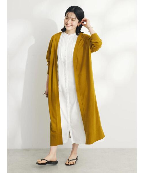 CRAFT STANDARD BOUTIQUE カーディガン 裾スリットロングニット