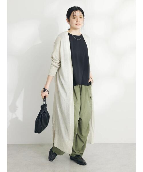 売れ筋がひ！ STANDARD CRAFT BOUTIQUE 裾スリットロングニット カーディガン トップス