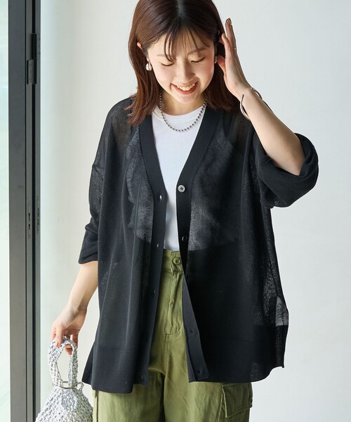 FREE STYLISTS ニット セーター ショート丈Vネックニット