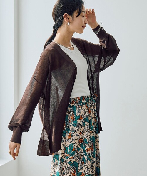 カーディガン Eglantine ヤク　Vネックカーディガン レディース EGLANTINE カーディガン Eglantine ヤク Vネックカーディガン