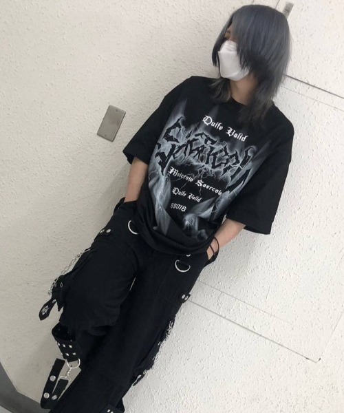tシャツ A'GEM/9 × .kom「NOVESSEL/ノベセル」メタルロゴハーフスリーブカットソー/半袖Tシャツ レディース メンズ NOVESSEL tシャツ A'GEM/9 × .kom「NOVESSEL/ノベセル