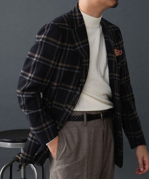 BEAMS F ジャケット テーラードジャケット BOTTOLI ウールカシミヤ 