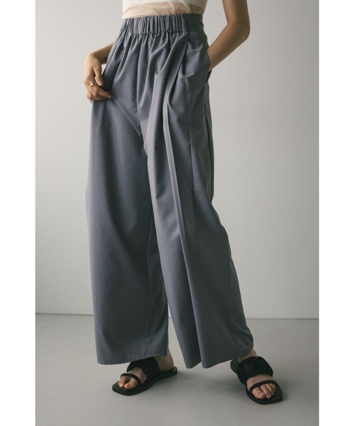 STYLEMIXER パンツ ギャザーリラックスワイドパンツ レディース