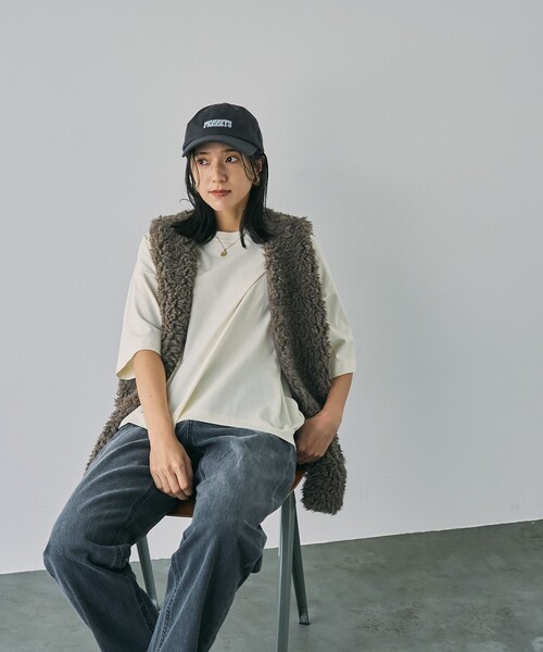 ベスト ジレ カーリーファーベスト レディース Hello,I am MARC ベスト ジレ カーリーファーベスト レディース