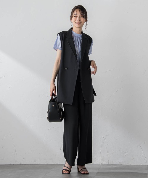 tシャツ ギャザーネックコットンカットソー「洗濯機で洗える」 レディース LAUTREAMONT tシャツ ギャザーネックコットンカットソー「洗濯機