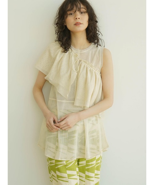 Tulle cape×tunic set レディース