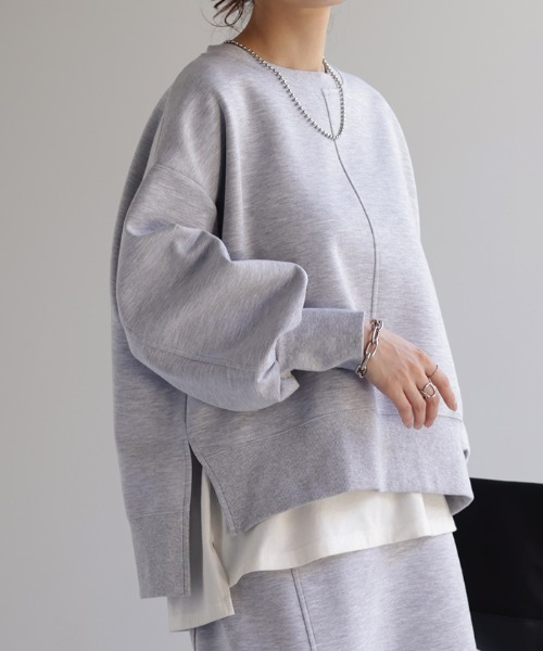 ドルマントップス+ゴムスエット　パンツ　上下セット売り　可愛いい女の子　スエット HUG.U トレーナー スウェット 「セットアップ可」ドルマン