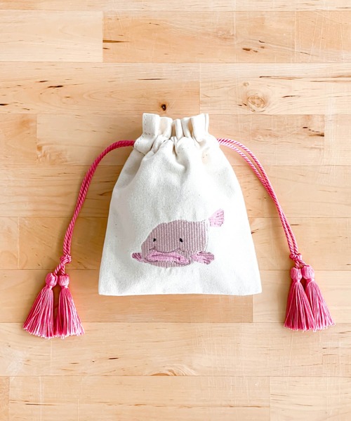 flapper_bags ラッピング アニマル刺繍巾着ポーチ4 : ZOZOTOWN Yahoo