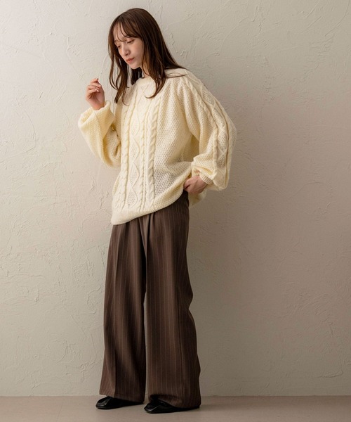 NOAHL（ノアル） ニット セーター 「NOAHL」ケーブルニット レディース