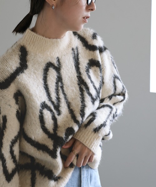 select MOCA（セレクトモカ） ニット セーター ニュアンスライン