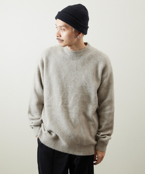 And A（アンドエー） セーター ニット アンドエー / TANUKI KNIT CREW