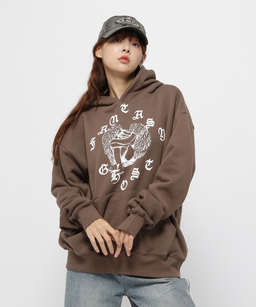 パーカー 「UNISEX」niceghostclub／クライングエンゼルフーディー（ウラケ） レディース メンズ NICE GHOST CLUB パーカー 「UNISEX」niceghostclub／クライング