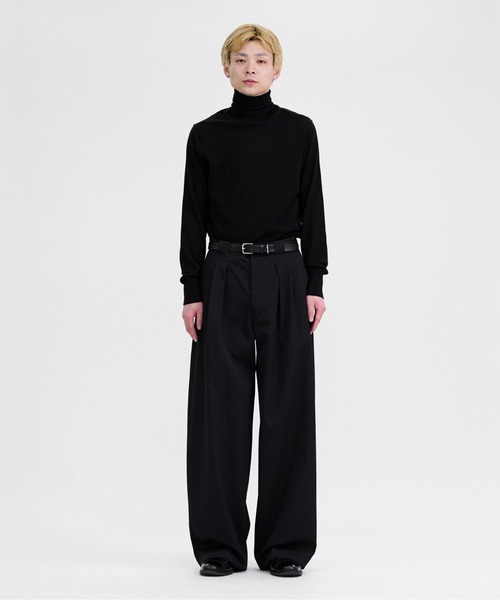 WOOL GABARDINE TUCK TAB PANTS – THE SHOP YOHJI YAMAMOTO