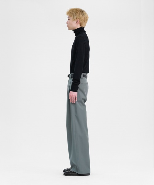 ★英国発*WEEKDAY*新作*Keelローライズスラックス/BL★ green label relaxing スラックス GLR CLOTH 織柄無地 スリム NP
