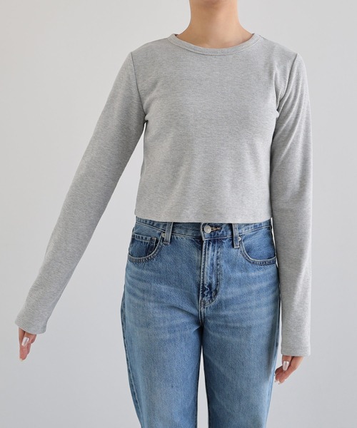 tシャツ テレコ リブ クルーネック トップス レディース テレコリブクルーネック半袖Tシャツ - トップス通販 | 人気