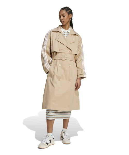 adidas originalsトレンチコート Lサイズ(Japan) セール】アディカラートレンチコート ツイル / アディダス