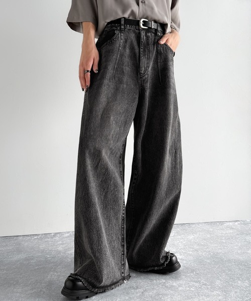 Classical Origin ジーンズ ヴィンテージ加工ワイド3Dカーブデニム
