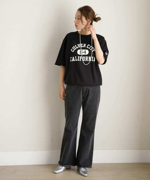 トレーナー スウェット 「別注」Champion×Sonny Label　ロゴスウェットTシャツ レディース Champion トレーナー スウェット 「別注」Champion×Sonny Label