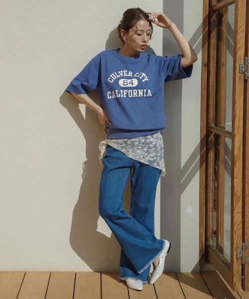 トレーナー スウェット 「別注」Champion×Sonny Label　ロゴスウェットTシャツ レディース Champion トレーナー スウェット 「別注」Champion×Sonny Label