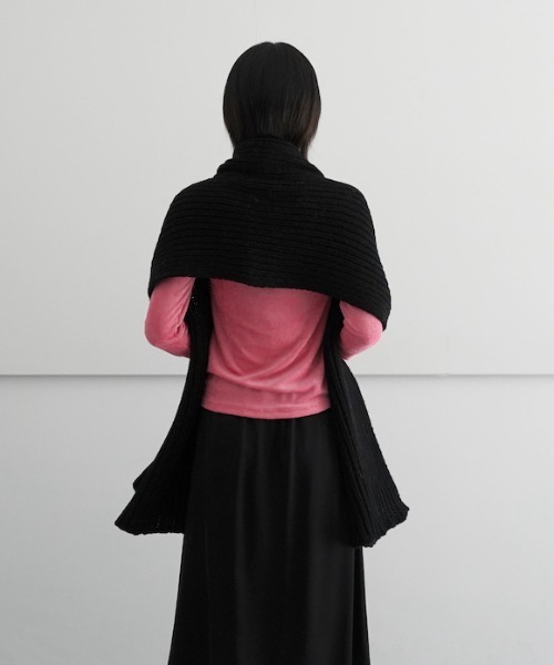 「BASERANGE」 マフラー ONE SIZE ブラック レディース_画像9