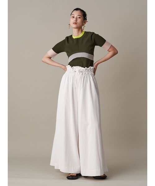 UN3D. カラーブロック長袖ニット UN3D. ニット セーター COLOR BLOCK SHEER TOP / カラーブロック