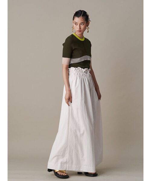 UN3D. カラーブロック長袖ニット UN3D. ニット セーター COLOR BLOCK SHEER TOP / カラーブロック