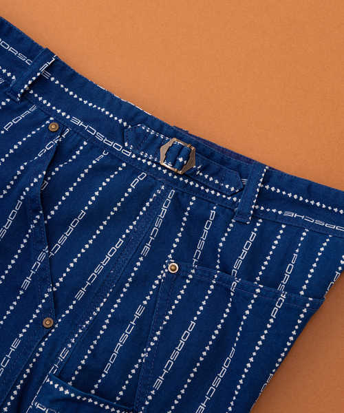 EDIFICE パンツ PORSCHE × POGGY AIZOME WORK PANTS メンズ レディース  