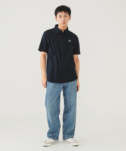 fred perry ショートスリーブシャツ FRED PERRY シャツ 「別注」FRED / 鹿の子 ショートスリーブ
