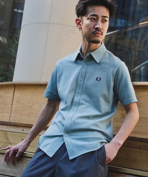 FRED PERRY シャツ 「別注」FRED / 鹿の子 ショートスリーブ