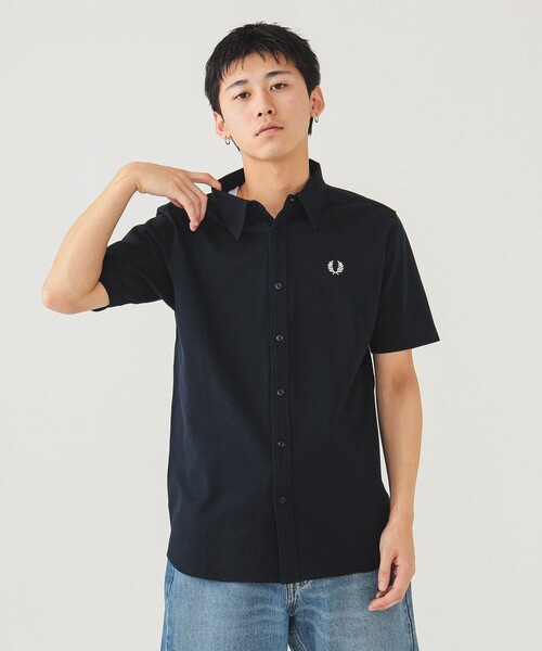 fred perry ショートスリーブシャツ FRED PERRY/フレッドペリー] シアサッカー ショートスリーブ