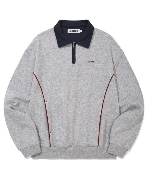 トレーナー スウェット KIRSH OPEN COLLAR SWEATSHIRT キルシー オープンカラー スウェット レディース トレーナー スウェット KIRSH OPEN COLLAR SWEATSHIRT キルシー