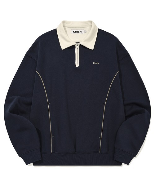 トレーナー スウェット KIRSH OPEN COLLAR SWEATSHIRT キルシー オープンカラー スウェット レディース トレーナー スウェット KIRSH OPEN COLLAR SWEATSHIRT キルシー
