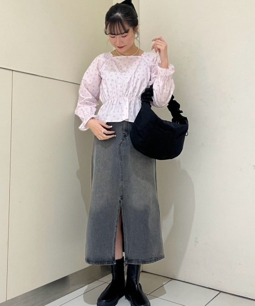 flower♡新作フリルブラウス flower ブラウス シャツ フリルブルームブラウス レディース