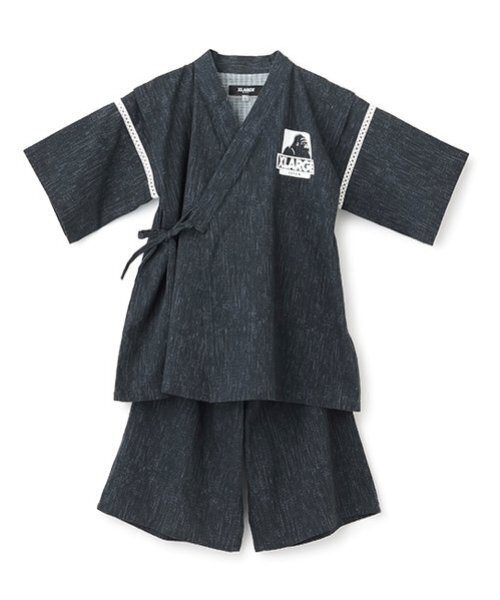 XLARGE KIDS 浴衣 OGゴリラ メランジプリント甚平 キッズ 子供