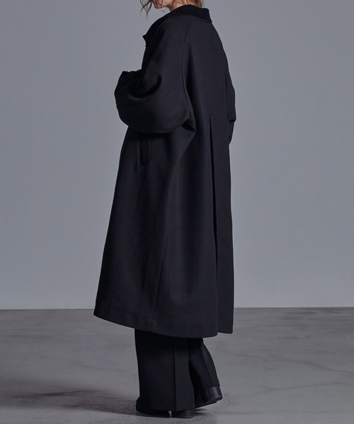 「Loose/ルース」 ステンカラーコート M グレイッシュベージュ メンズ_画像4