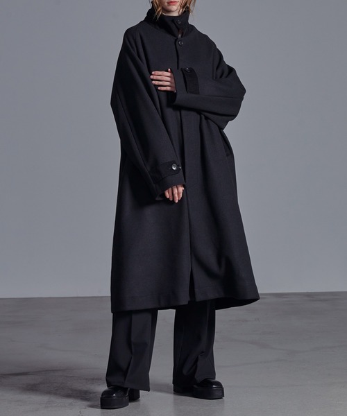 「Loose/ルース」 ステンカラーコート M グレイッシュベージュ メンズ_画像7