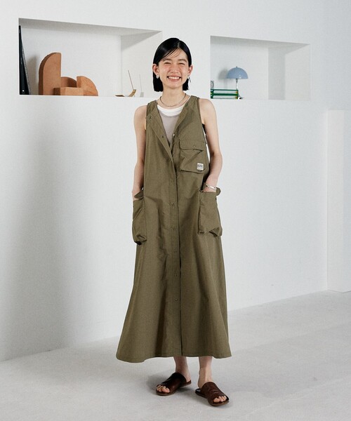【新品】KIFFE × FREAK’S STORE/キッフェミリタリーワンピース FREAK'S STORE ワンピース KIFFE × STORE/キッフェ 別注